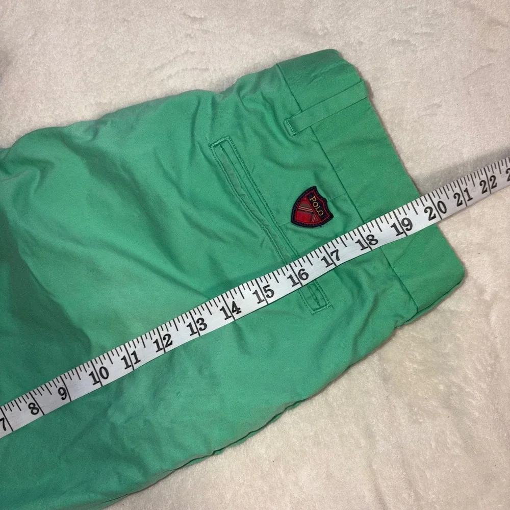 POLO RALPH LAUREN Chino Shorts Mens 32 Green Stretch Classic Fit 9